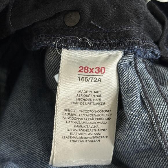 Polo Ralph Lauren Jeans Mens 28x30 Blue Distressed Denim Ripped Knee Slim Fit - Picture 5 of 7